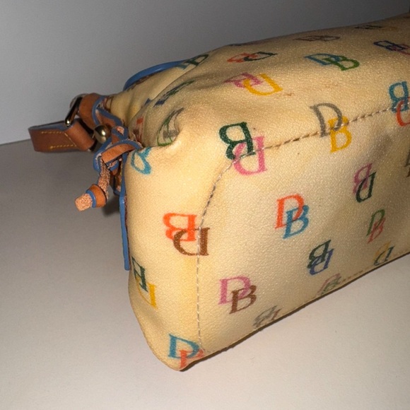 Vintage Dooney & Bourke Letter Logo Monogram Rainbow Tassel  Bag - Picture 5 of 8